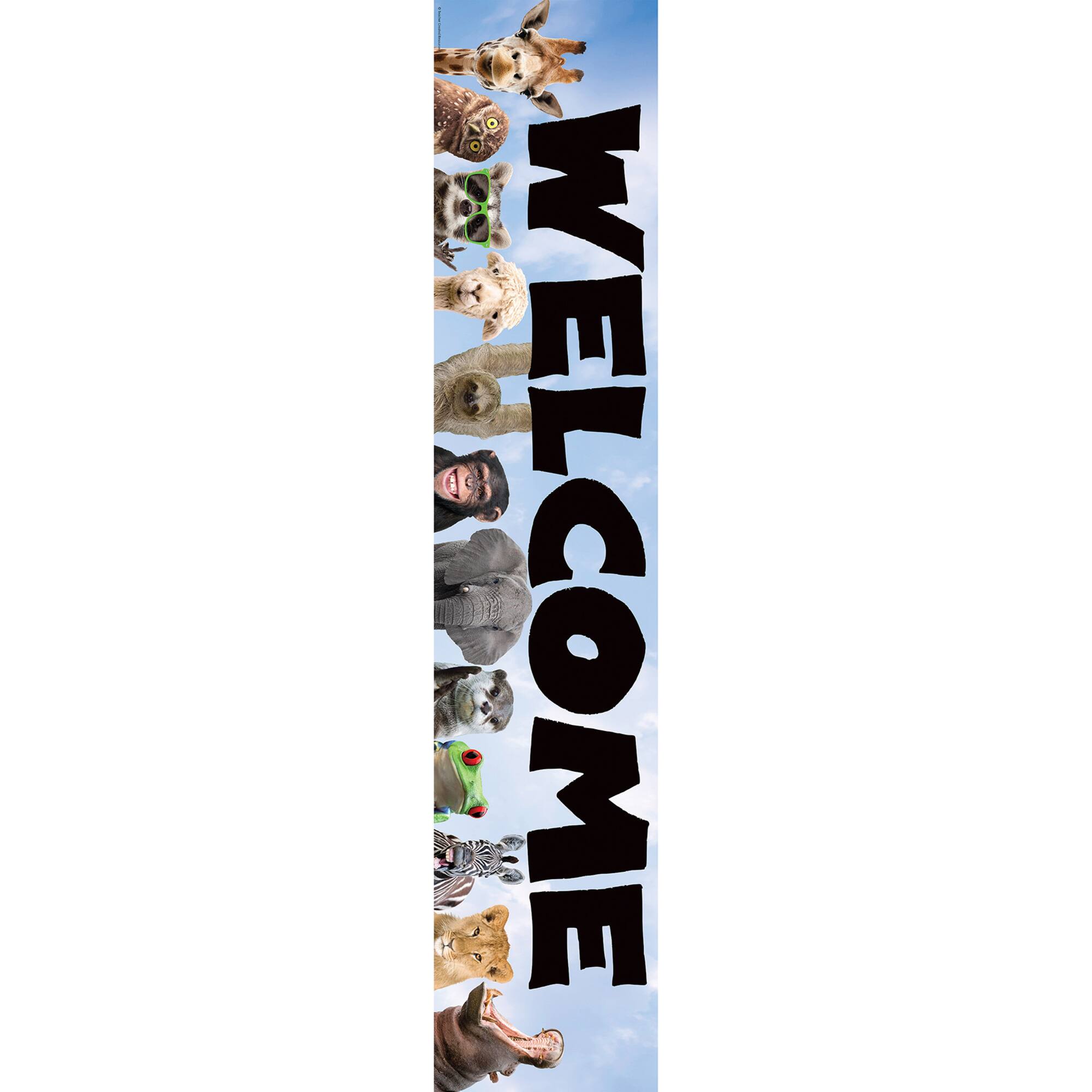 Teacher Created Resources® 8" x 39" Go Wild Animals Welcome Banner, 6ct.